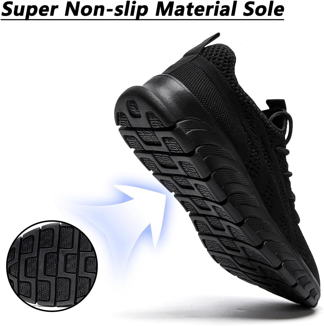 DLWKIPV Men's Shoes Running Road Walking Sneakers Sports Athletic Workout Gym Shoes Casual Comfortable Breathable Fashion
