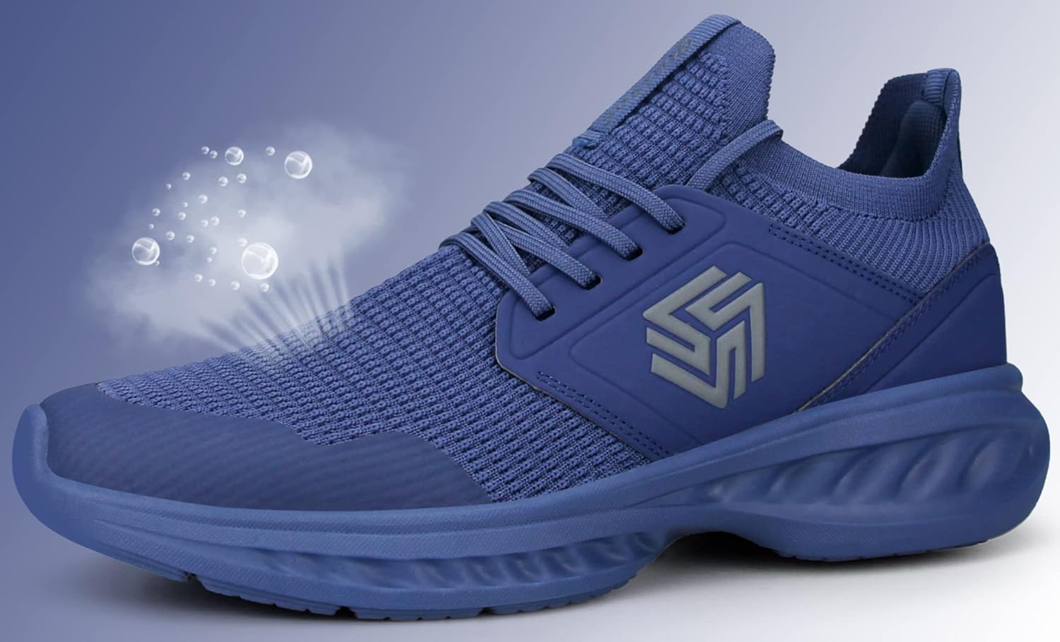 Giniros Mens Slip On Walking Shoes Non Slip Running Shoes Breathable Workout Shoes Lightweight Gym Sneakers